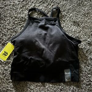 All in Motion - Black Athletic Tank Top